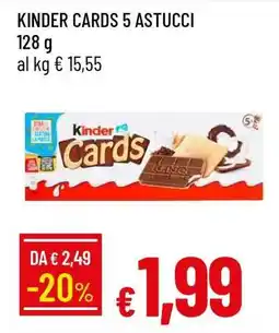 Famila KINDER CARDS 5 ASTUCCI offerta