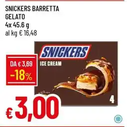 Famila SNICKERS BARRETTA GELATO offerta