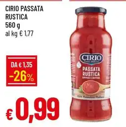 Famila CIRIO PASSATA RUSTICA offerta