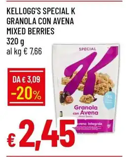 Famila Kellogg's Special K Granola con Avena Mixed Berries offerta