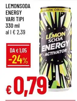 Famila LEMONSODA ENERGY VARI TIPI offerta