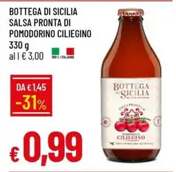 Famila BOTTEGA DI SICILIA SALSA PRONTA DI POMODORINO CILIEGINO offerta