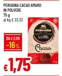 Famila PERUGINA CACAO AMARO IN POLVERE offerta