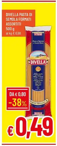 Famila DIVELLA PASTA DI SEMOLA FORMATI ASSORTITI offerta