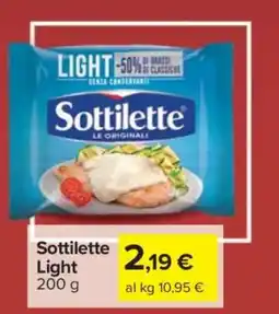 Carrefour Sottilette Light offerta