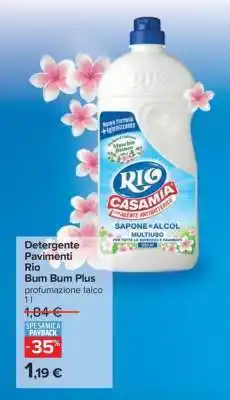 Carrefour Detergente Pavimenti Rio Bum Bum Plus offerta
