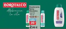 Carrefour Deodorante spray Borotalco offerta
