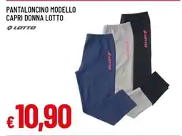 Famila PANTALONCINO MODELLO CAPRI DONNA LOTTO offerta