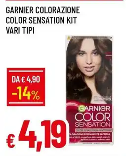 Famila GARNIER COLORAZIONE COLOR SENSATION KIT VARI TIPI offerta