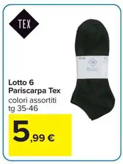 Carrefour Lotto 6 Pariscarpa Tex offerta
