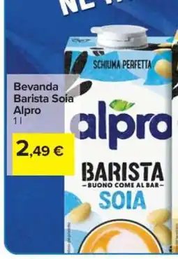 Carrefour Bevanda Barista Soia Alpro offerta
