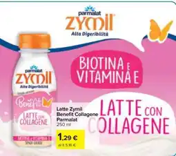 Carrefour Latte Zymil Benefit Collagene Parmalat offerta