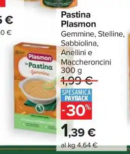 Carrefour Pastina Plasmon offerta