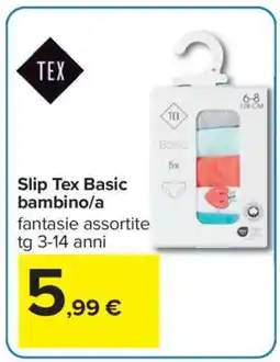 Carrefour Slip Tex Basic bambino/a offerta