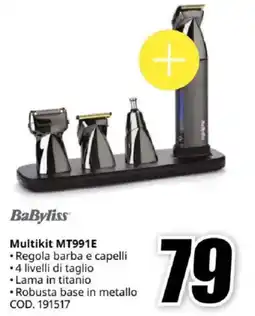 MediaWorld BaByliss Multikit MT991E offerta