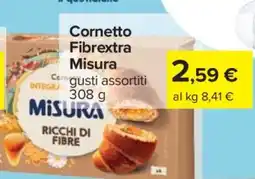 Carrefour CORNETTO FIBREXTRA MISURA offerta