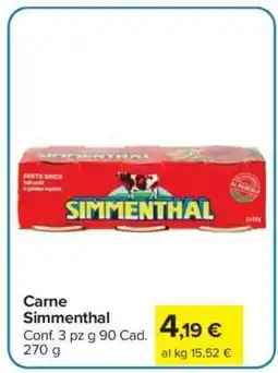 Carrefour CARNE SIMMENTHAL offerta