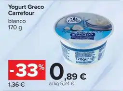 Carrefour Yogurt Greco Carrefour offerta