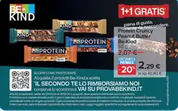Carrefour Protein Cruncy Peanut Butter Be-Kind offerta
