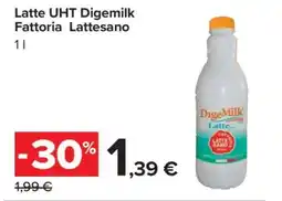 Carrefour Latte UHT Digemilk Fattoria Lattesano offerta