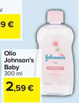 Carrefour Olio Johnson’s Baby offerta