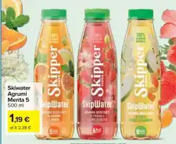 Carrefour Skiwater Agrumi Menta 5 offerta