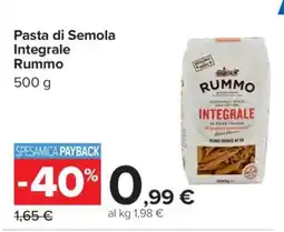 Carrefour Pasta di Semola Integrale Rummo offerta