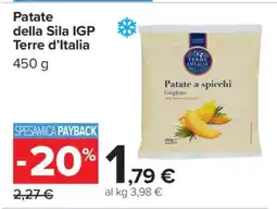 Carrefour Patate della Sila IGP Terre d’Italia offerta