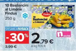 Carrefour 10 Bastoncini al Limone Findus offerta