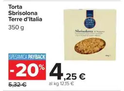 Carrefour Torta Sbrisolona Terre d’Italia offerta