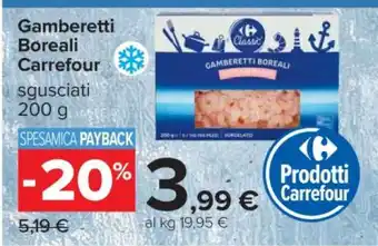 Carrefour Gamberetti Boreali Carrefour offerta