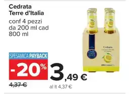 Carrefour Cedrata Terre d’Italia offerta
