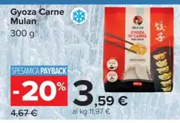 Carrefour Gyoza Carne Mulan offerta
