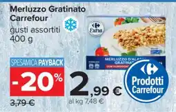 Carrefour Merluzzo Gratinato Carrefour offerta