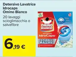 Carrefour Detersivo Lavatrice Idrocaps Omino Bianco offerta