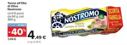 Carrefour Tonno all'olio di oliva Nostromo offerta