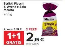 Carrefour Scrikki Fiocchi di Avena e Soia Morato offerta