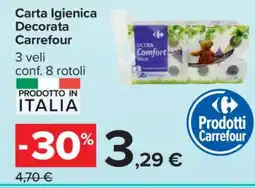 Carrefour Carta Igienica Decorata Carrefour offerta