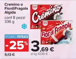 Carrefour Cremino o FiordiFragola Algida offerta