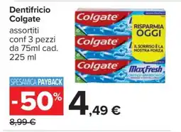 Carrefour DENTIFRICIO COLGATE offerta