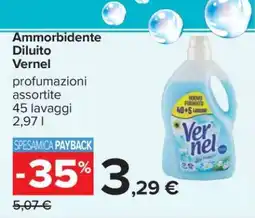 Carrefour Ammorbidente Diluìto Vernel offerta