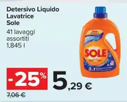 Carrefour Detersivo Liquido Lavatrice Sole offerta