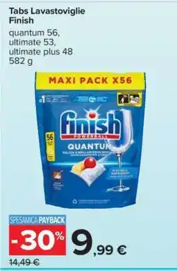 Carrefour Tabs Lavastoviglie Finish offerta