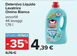 Carrefour Detersivo Liquido Lavatrice Omino Bianco offerta