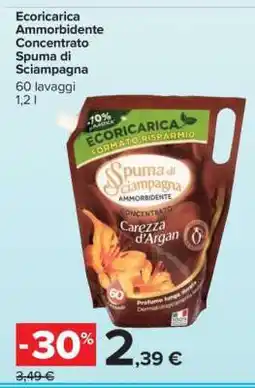 Carrefour ECORICARICA AMMORBIDENTE CONCENTRATO SPUMA DI SCIAMPAGNA offerta