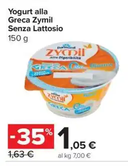 Carrefour Yogurt alla Greca Zymil Senza Lattosio offerta