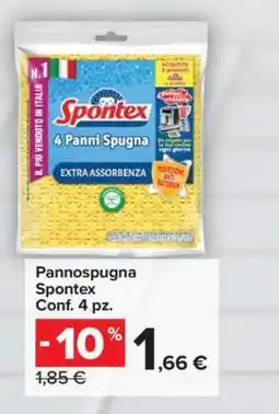 Carrefour Pannospugna Spontex offerta