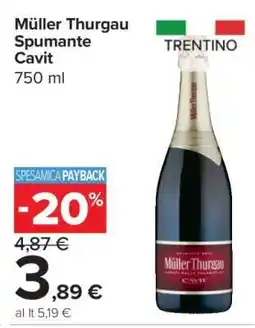 Carrefour Müller Thurgau Spumante Cavit offerta