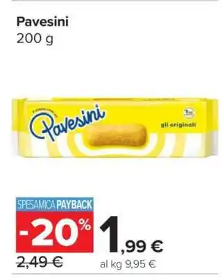 Carrefour Pavesini offerta