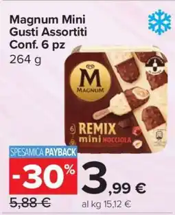 Carrefour Magnum Mini Gusti Assortiti Conf. 6 pz offerta